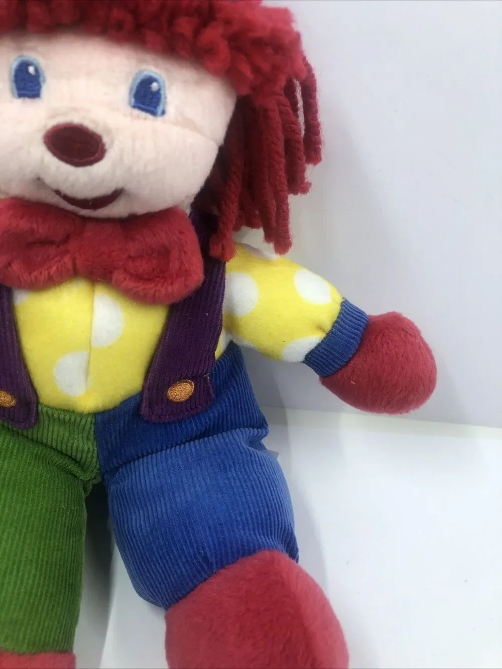 Gymboree Clown Plush 11” Inch Primary Colors Stuffed Animal Toy Gymbo 2006